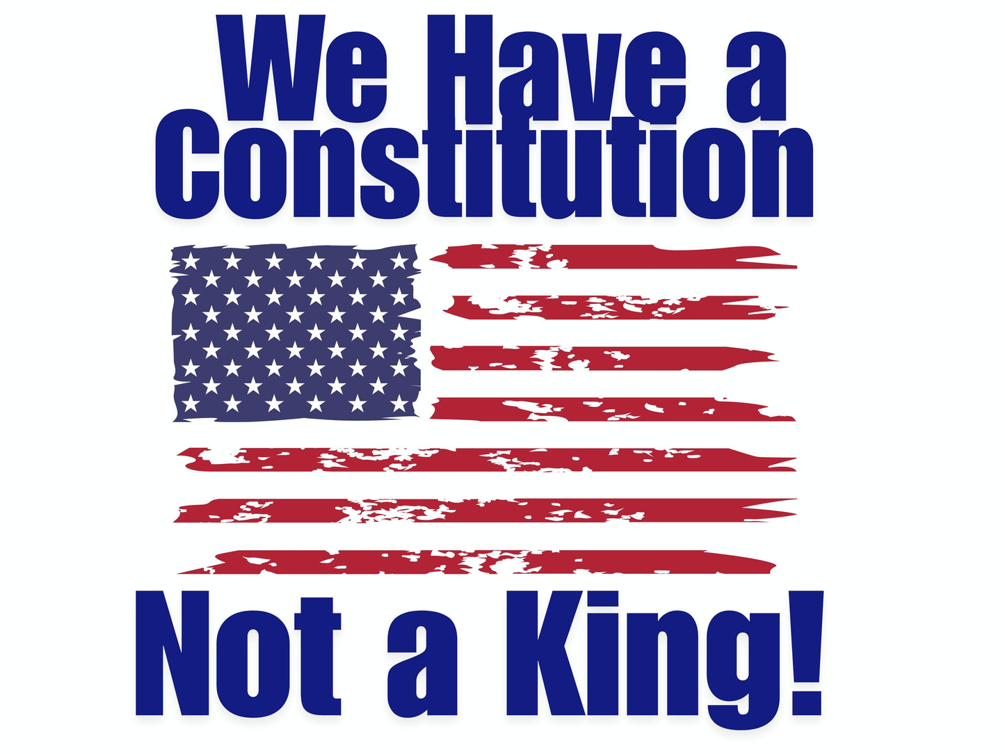 24x18 “No Kings” Protest INDIVIDUAL Yard Signs – Stand Loud. Stand Proud