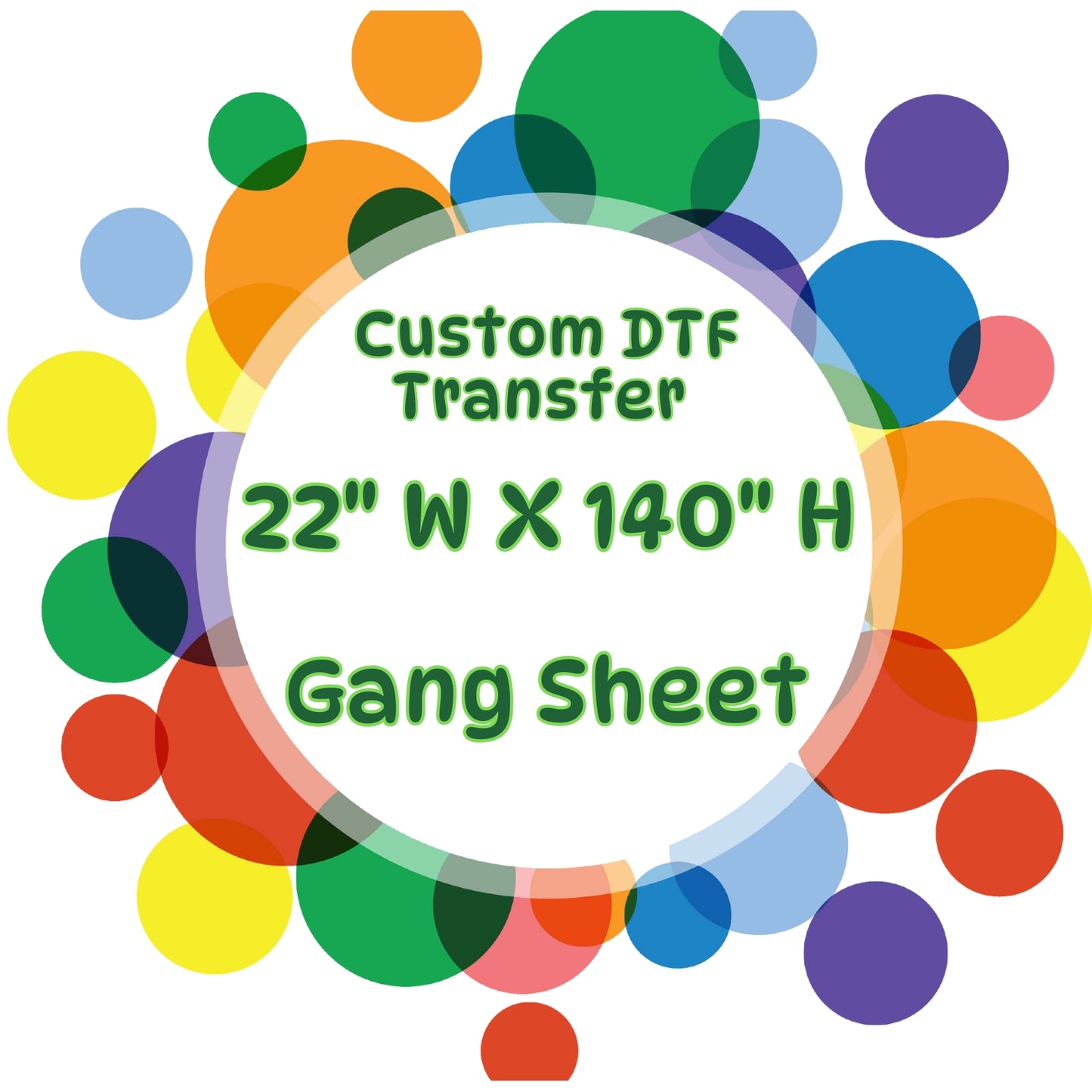 Custom 22" DTF Gang Sheets