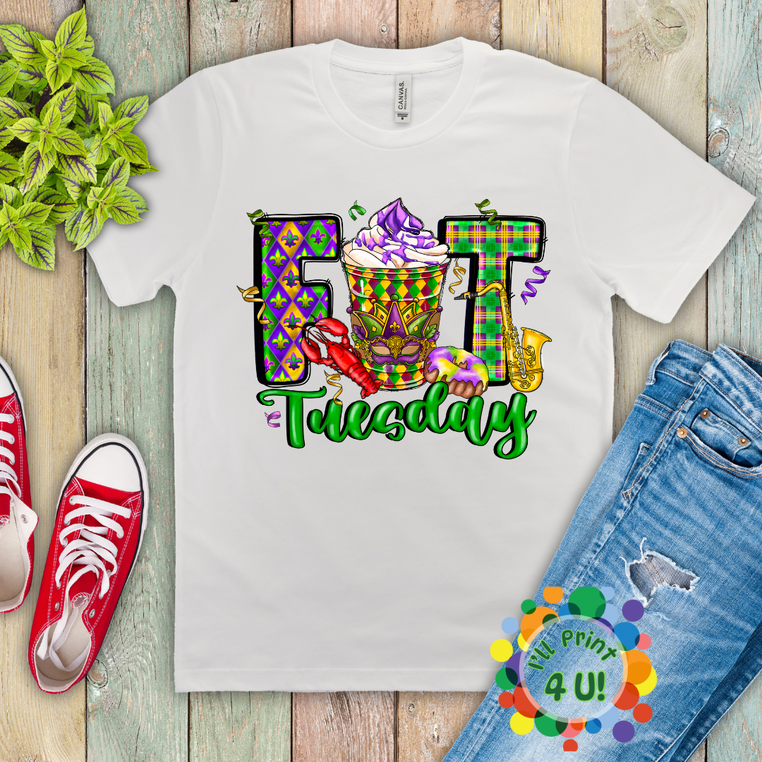 "Mardi Gras" (Multiple Options) Ready-to-Print DTF Transfer