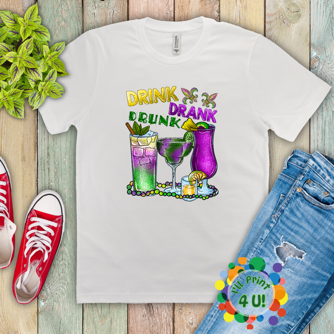 "Mardi Gras" (Multiple Options) Ready-to-Print DTF Transfer