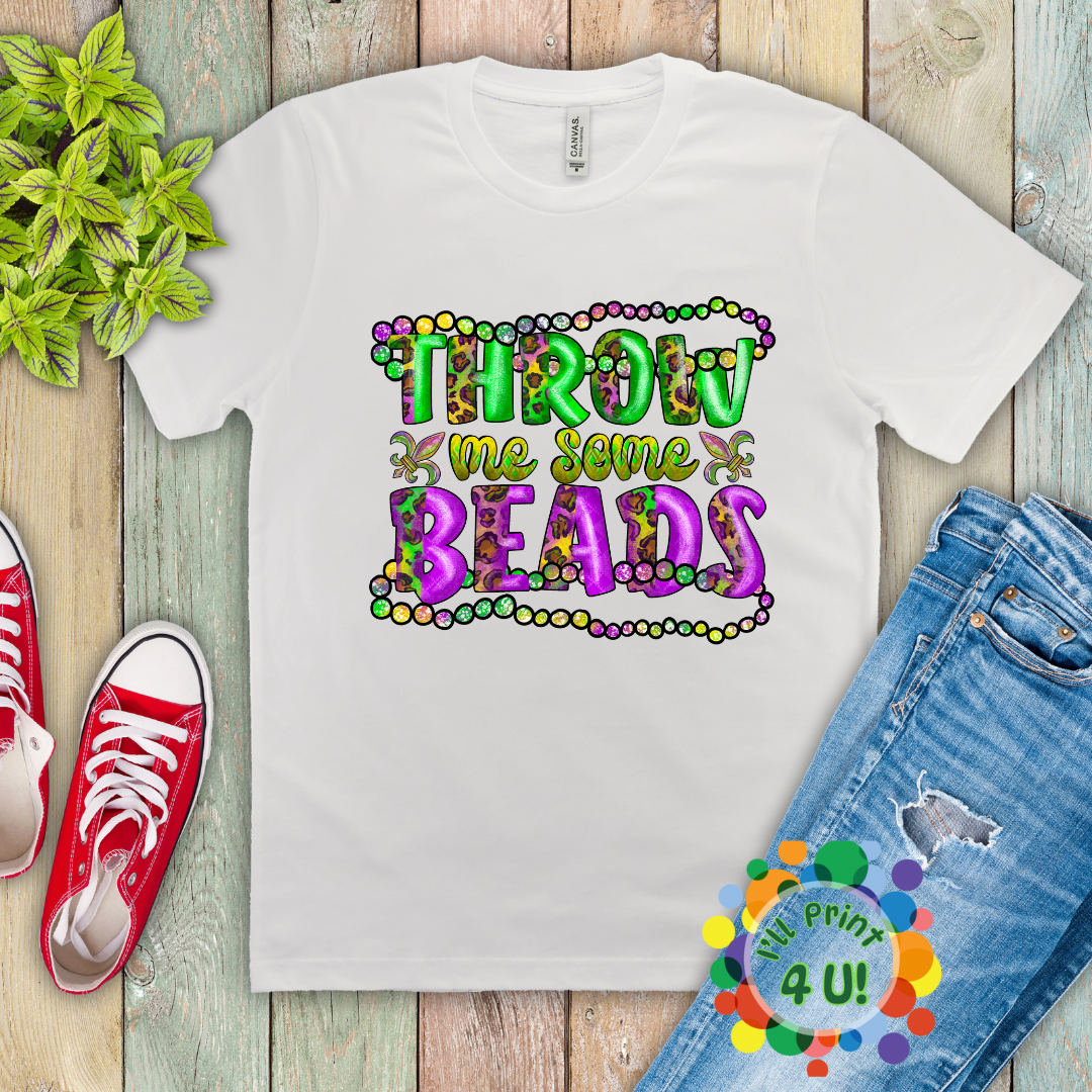 "Mardi Gras" (Multiple Options) Ready-to-Print DTF Transfer