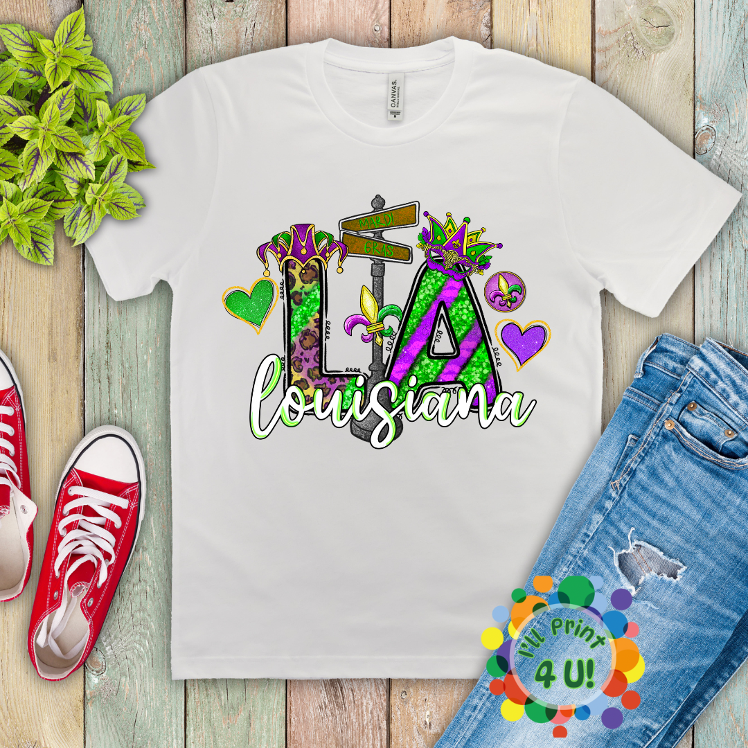 "Mardi Gras" (Multiple Options) Ready-to-Print DTF Transfer