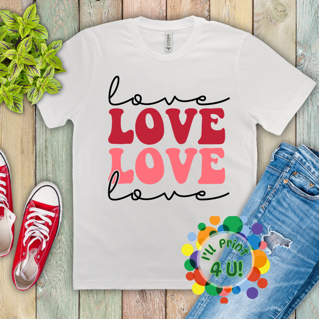 Retro Valentines Day Ready-to-Print DTF Transfers