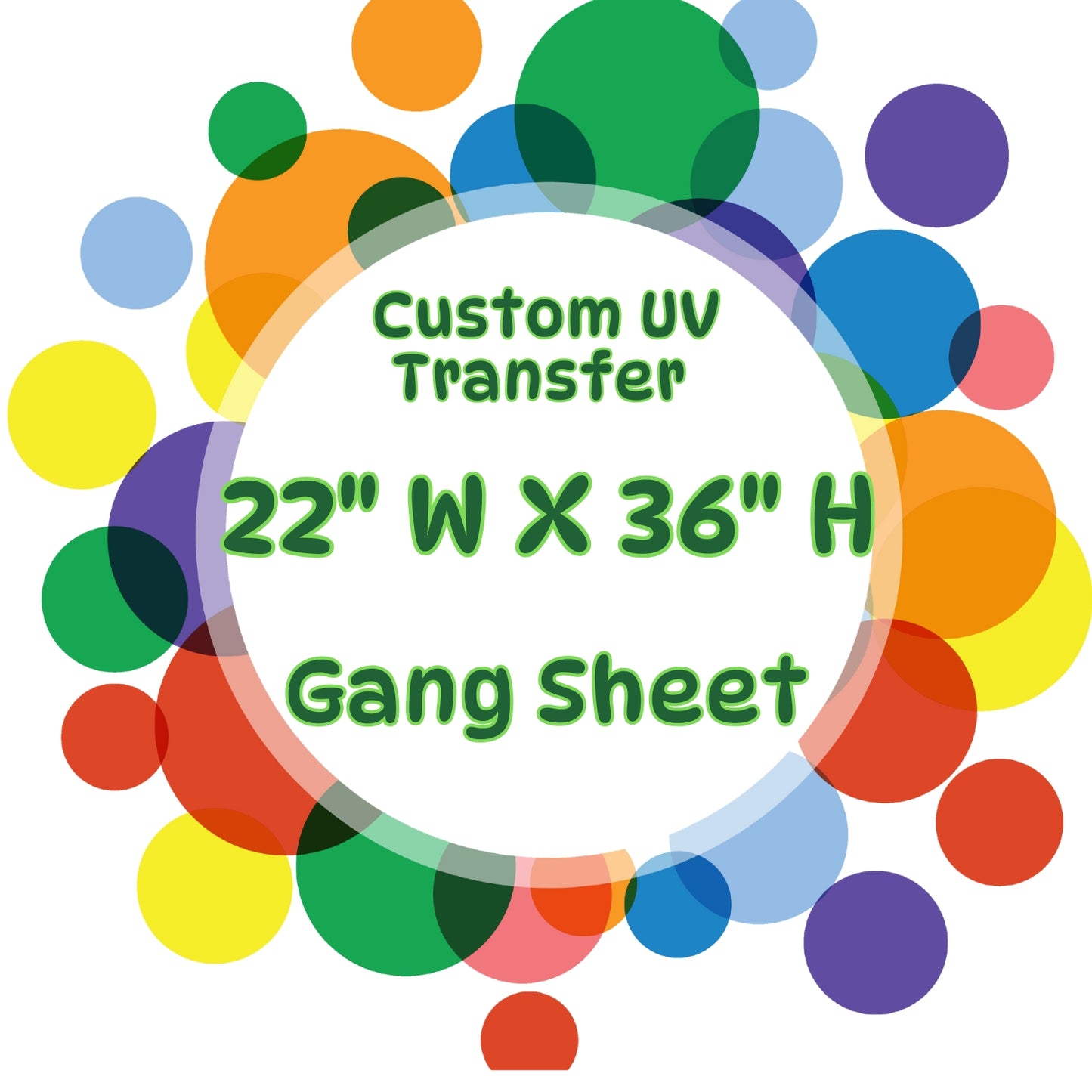 Custom 22" UV Sticker Gang Sheets