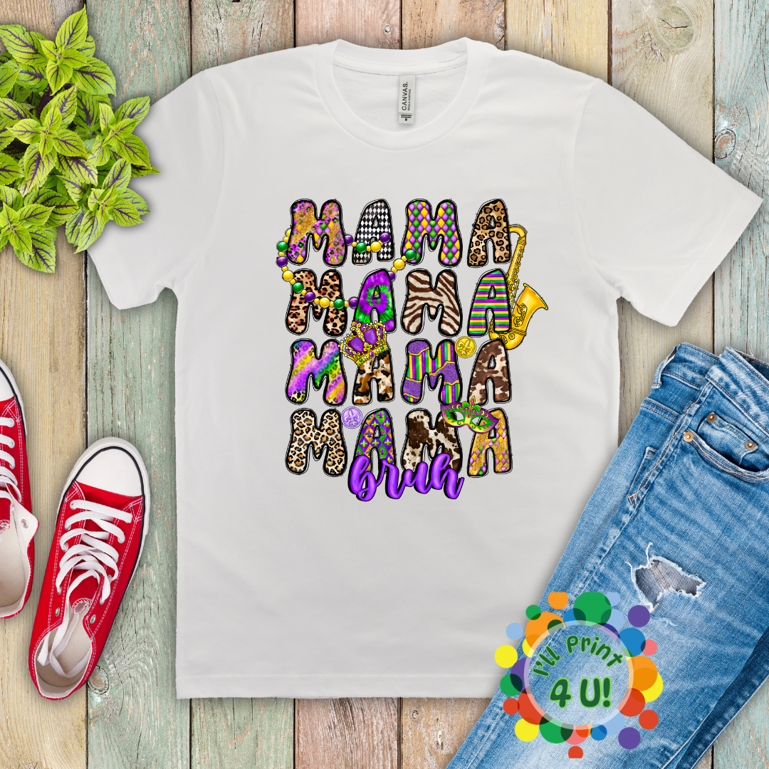 "Mardi Gras" (Multiple Options) Ready-to-Print DTF Transfer