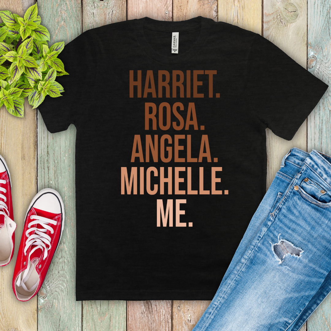 Harriet, Rosa, Angela, Michelle, Me Ready to Print DTF Transfer