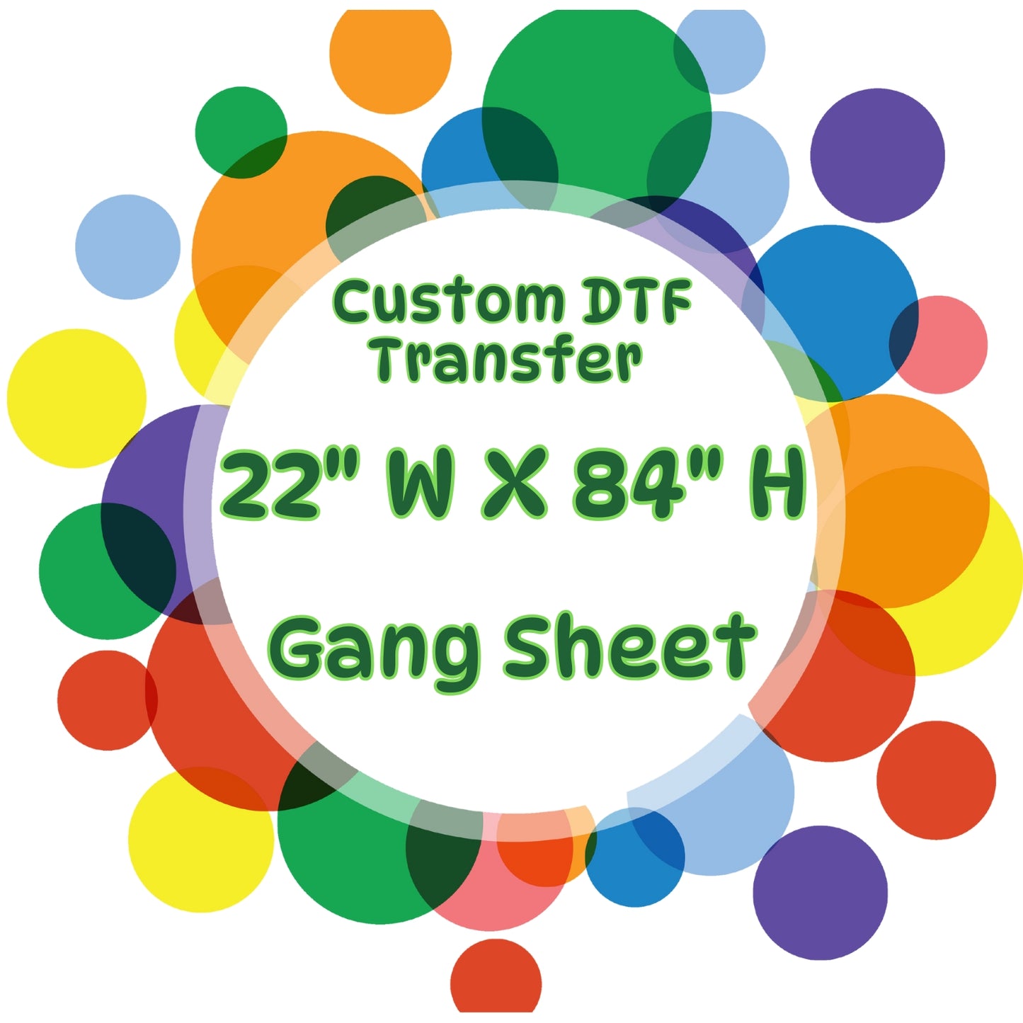 Custom 22" DTF Gang Sheets