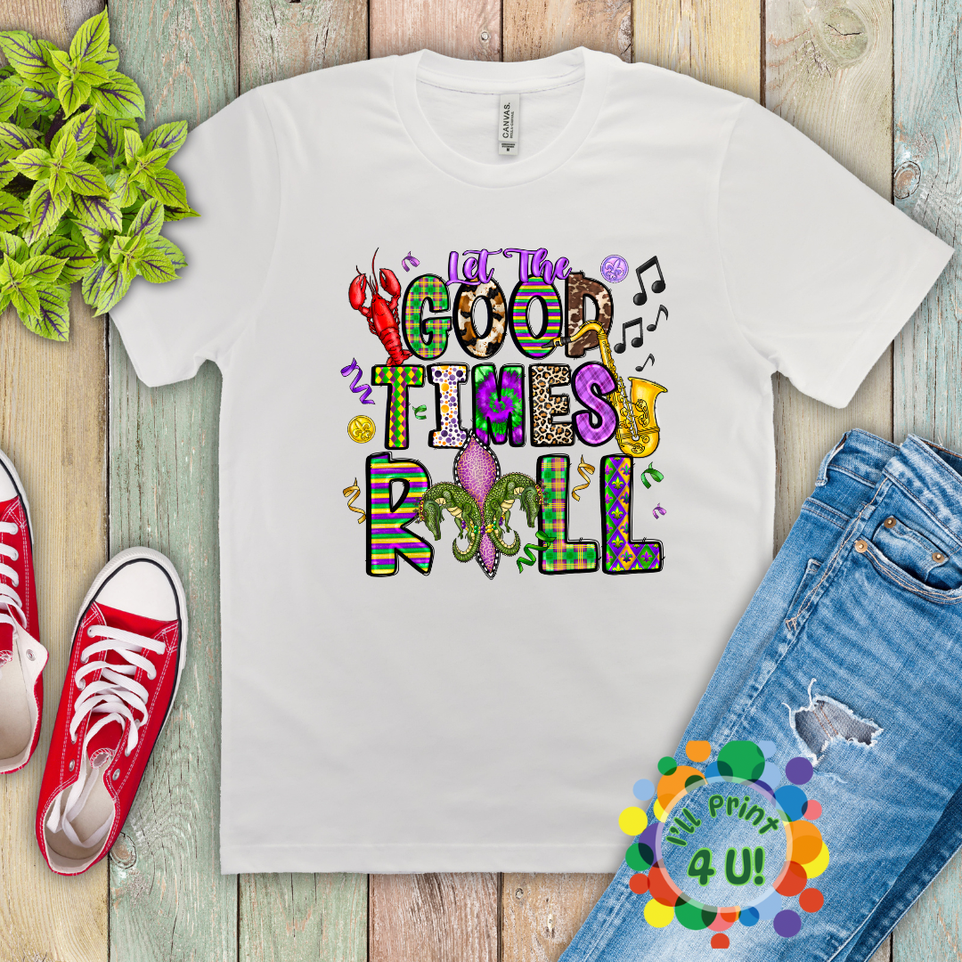 "Mardi Gras" (Multiple Options) Ready-to-Print DTF Transfer