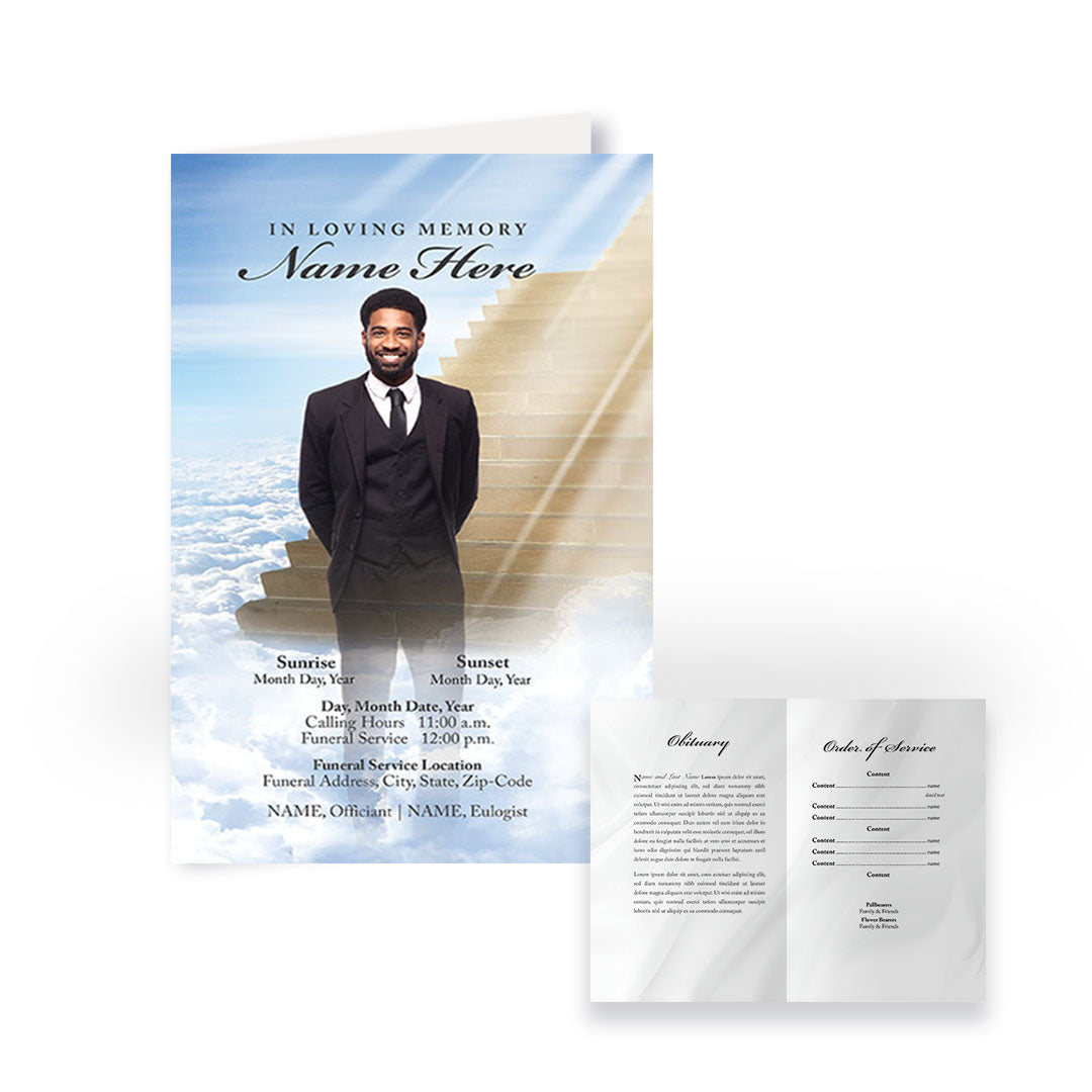 Custom Funeral Programs & Obituary Design and Printing – Printed in sets of 25!
