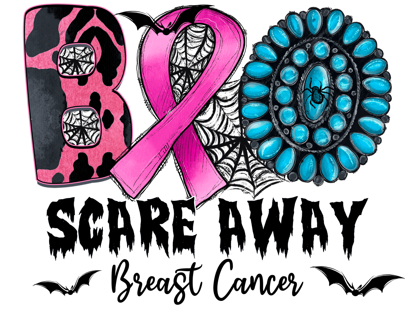 "Breast Cancer Awareness" (Multiple Options) Ready-to-Print DTF Transfers.