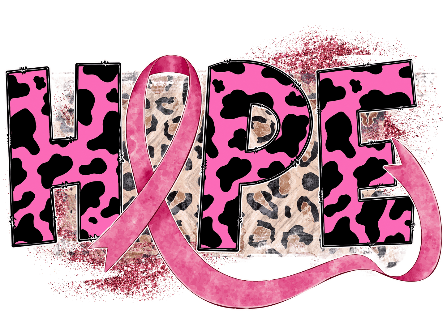 "Breast Cancer Awareness" (Multiple Options) Ready-to-Print DTF Transfers.