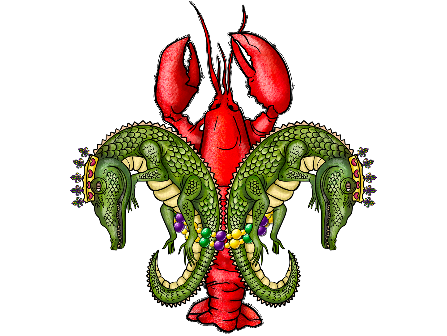 "Mardi Gras" (Multiple Options) Ready-to-Print DTF Transfer