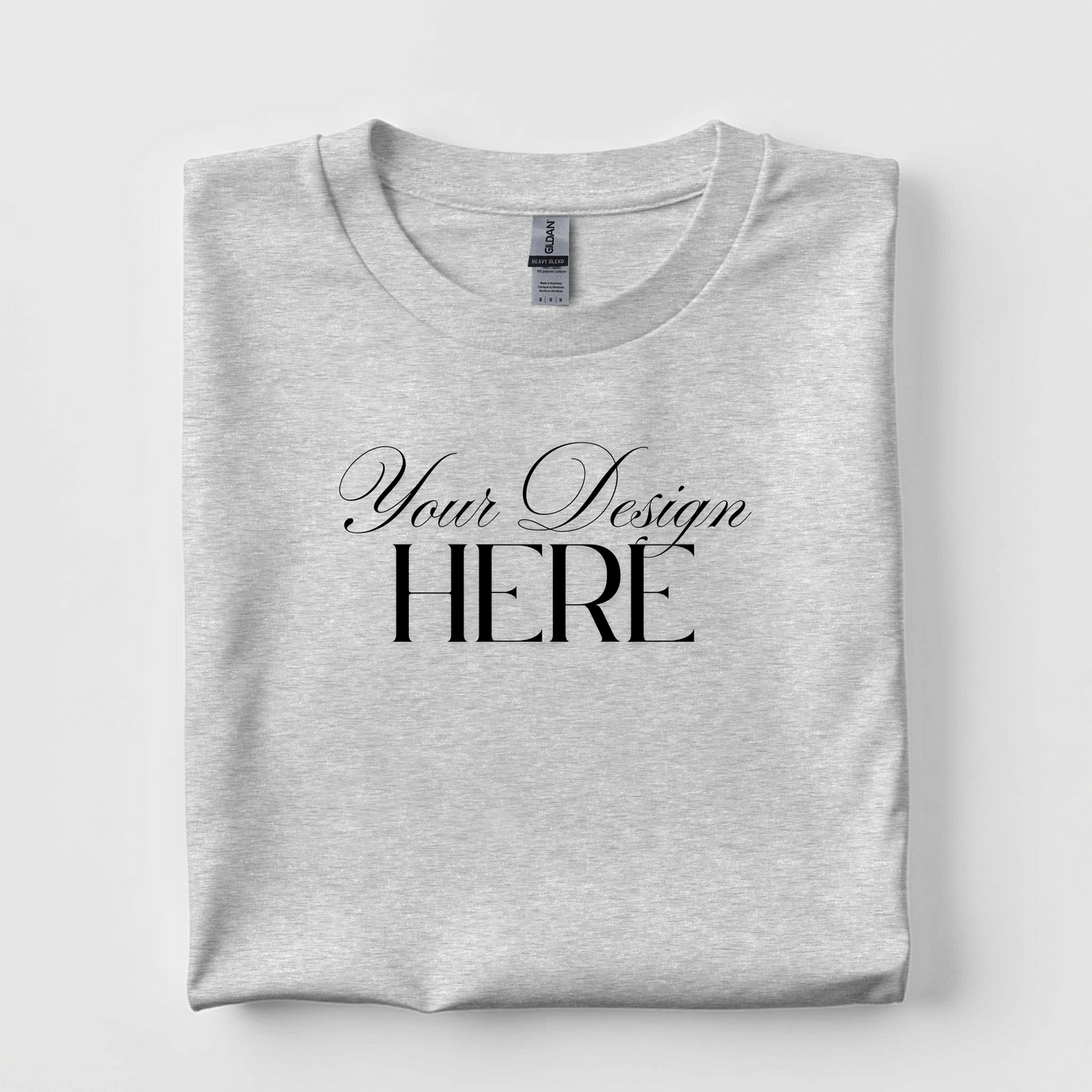 Custom Heavy, 100% Cotton T-Shirt (Standard Style)