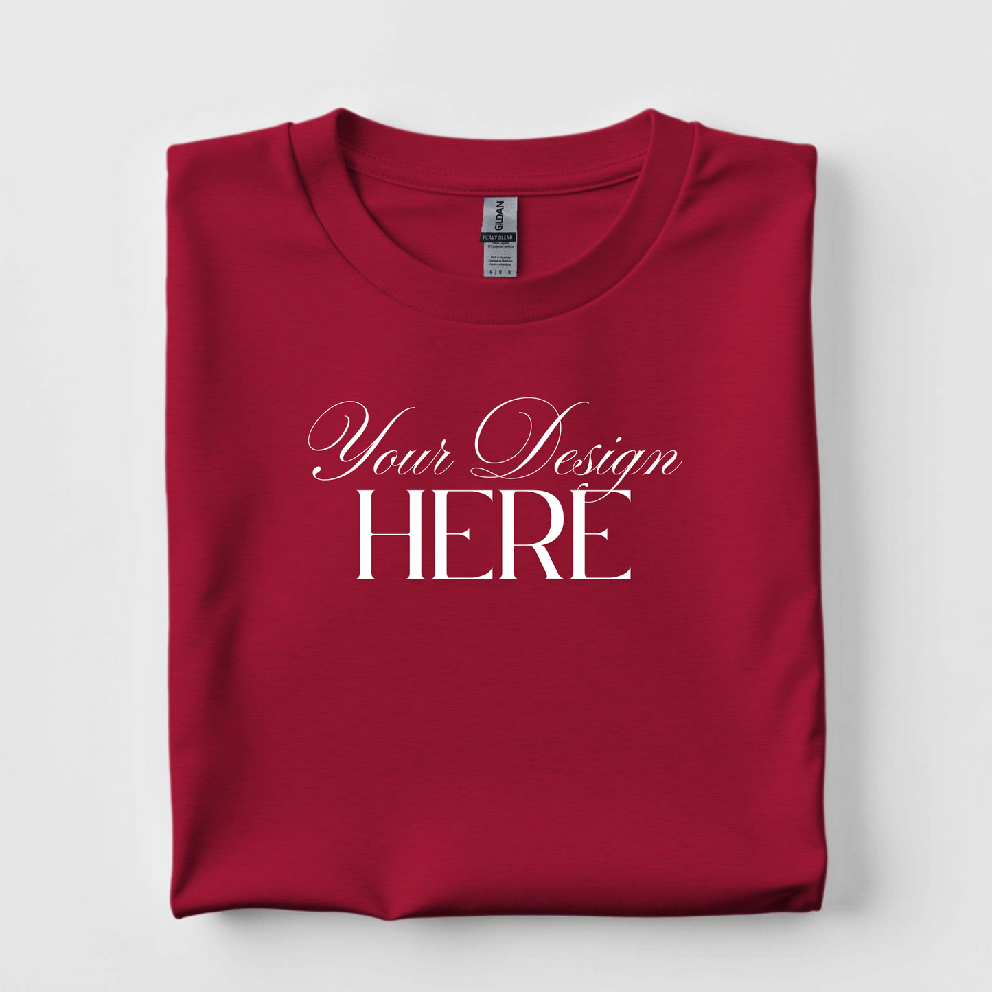 Custom Heavy, 100% Cotton T-Shirt (Standard Style)