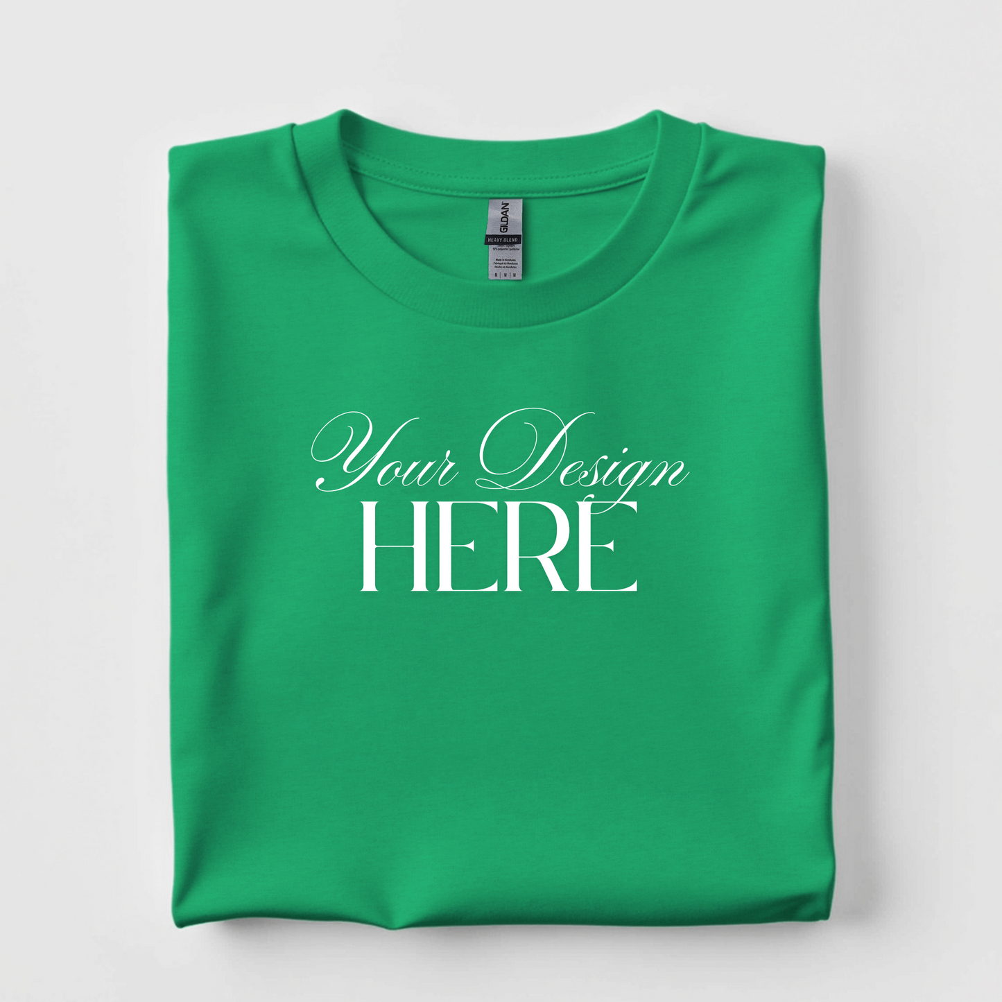 Custom Heavy, 100% Cotton T-Shirt (Standard Style)