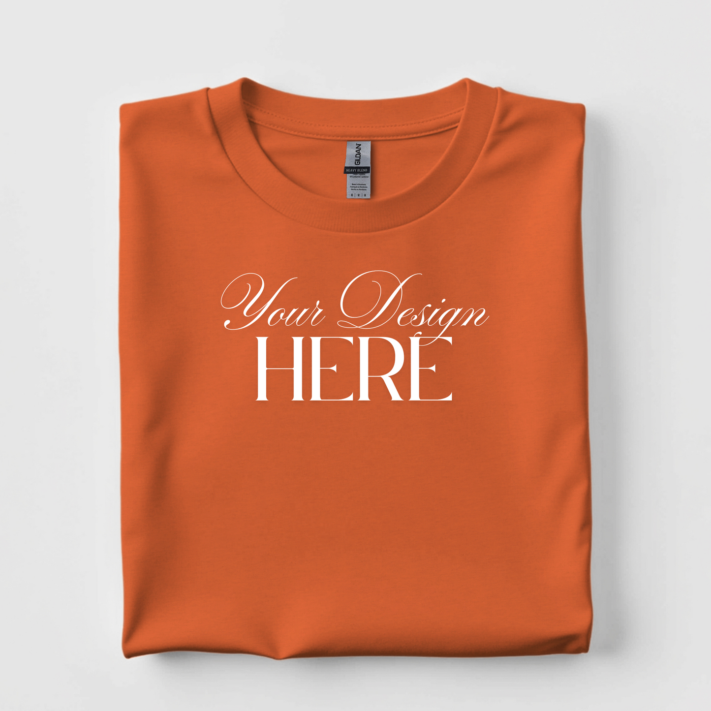 Custom Heavy, 100% Cotton T-Shirt (Standard Style)