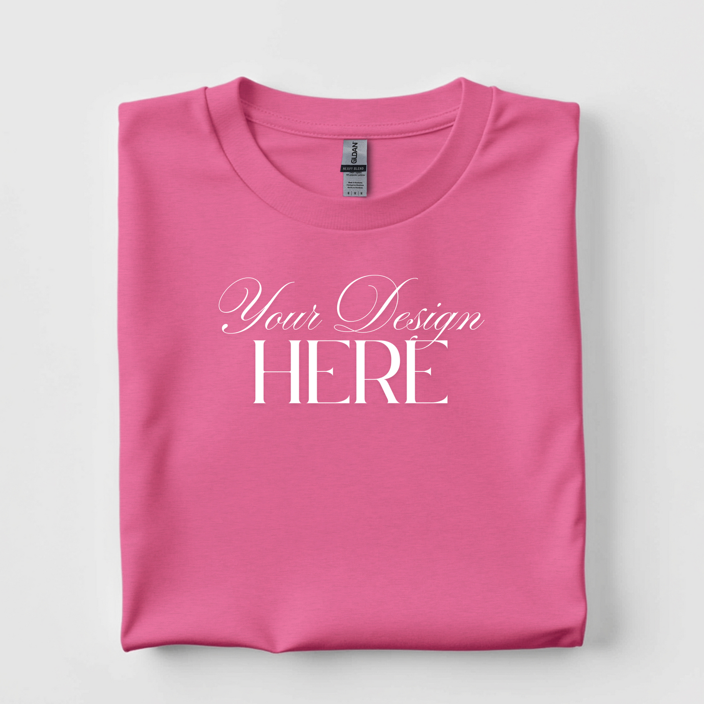 Custom Heavy, 100% Cotton T-Shirt (Standard Style)