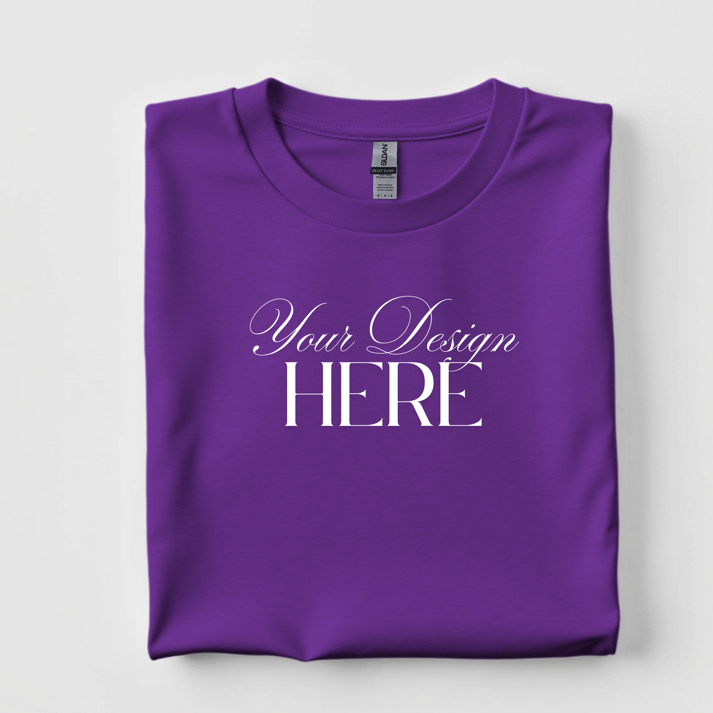 Custom Heavy, 100% Cotton T-Shirt (Standard Style)