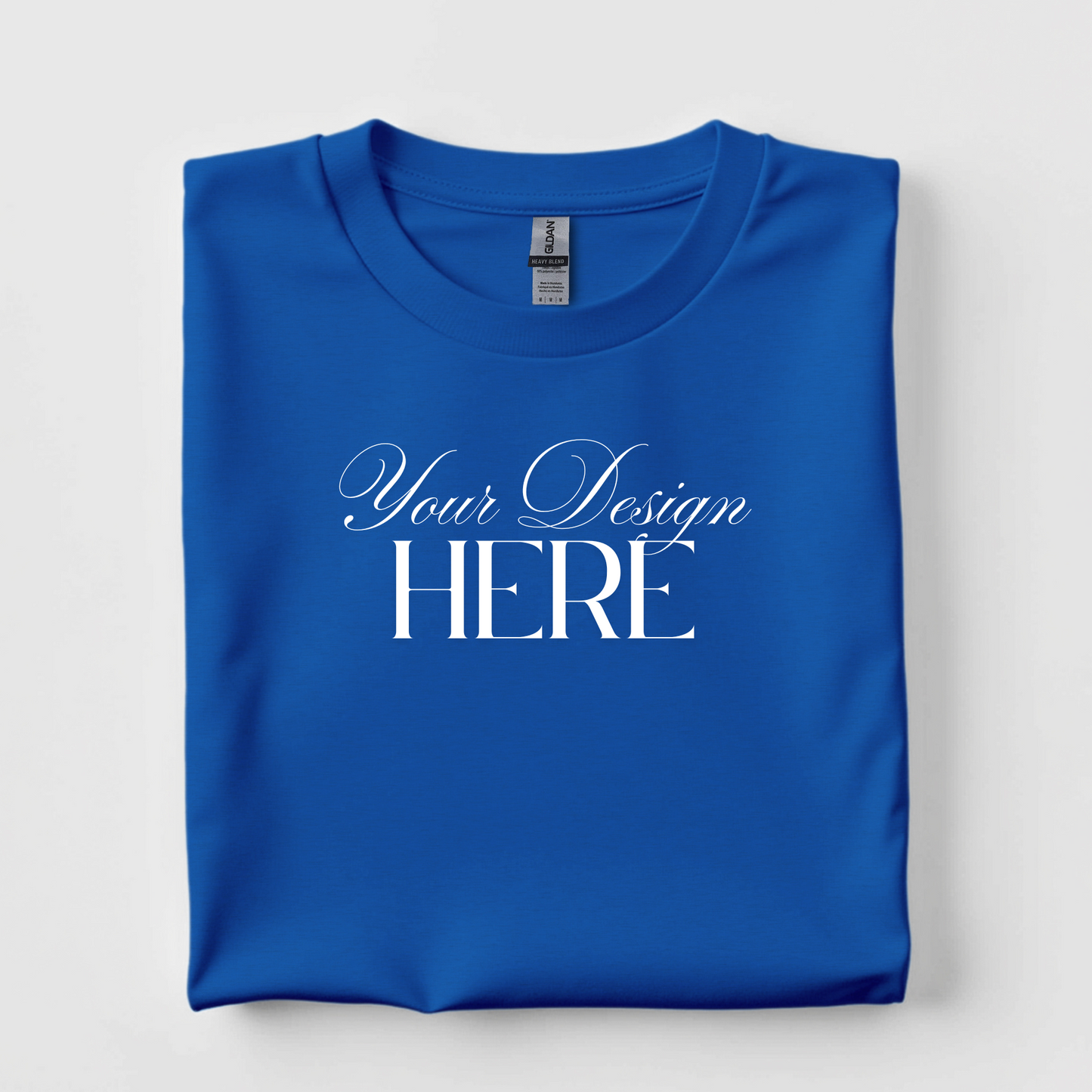 Custom Heavy, 100% Cotton T-Shirt (Standard Style)