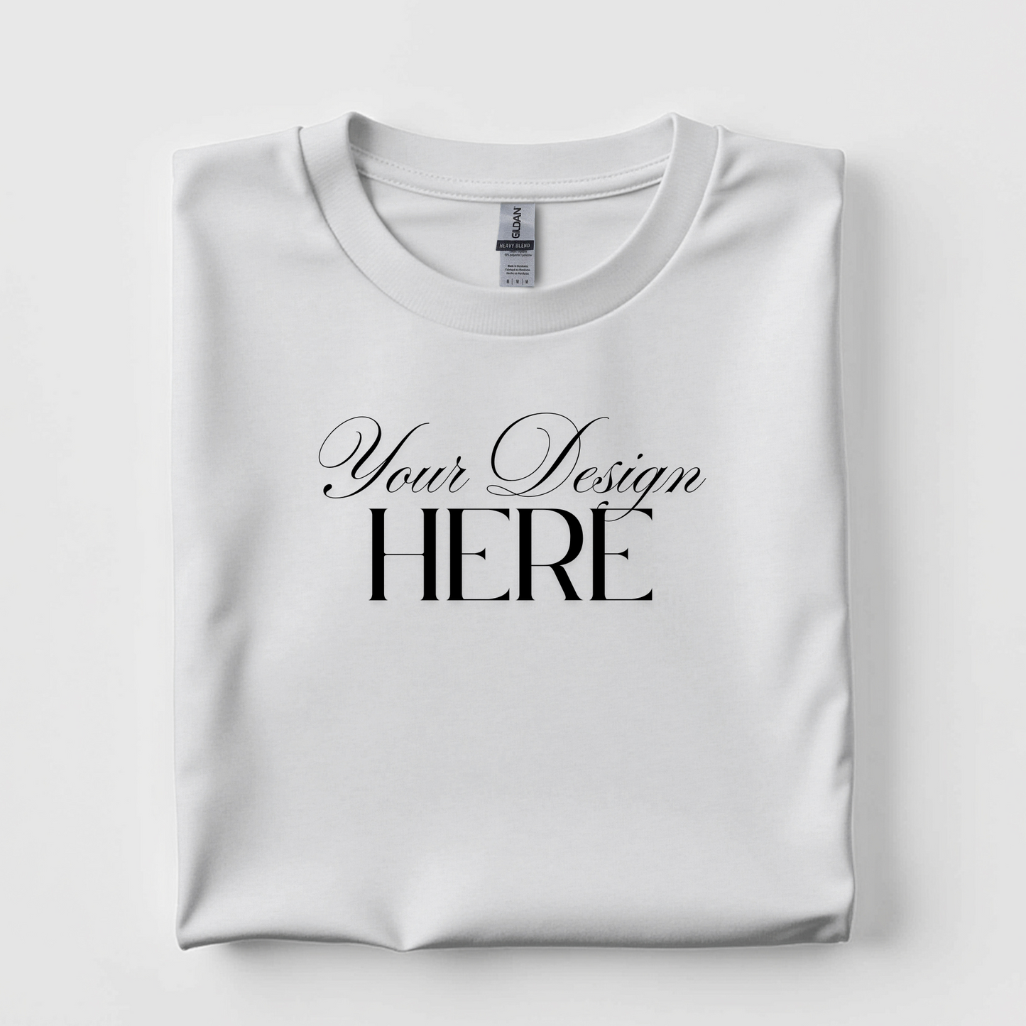 Custom Heavy, 100% Cotton T-Shirt (Standard Style)