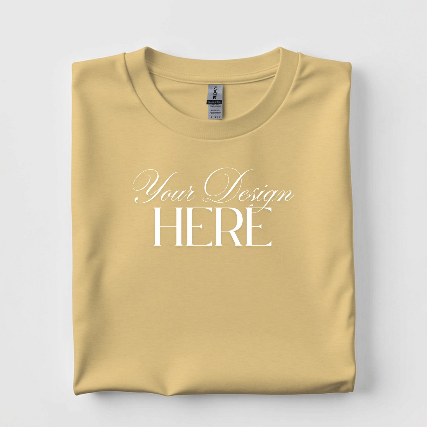 Custom Heavy, 100% Cotton T-Shirt (Standard Style)