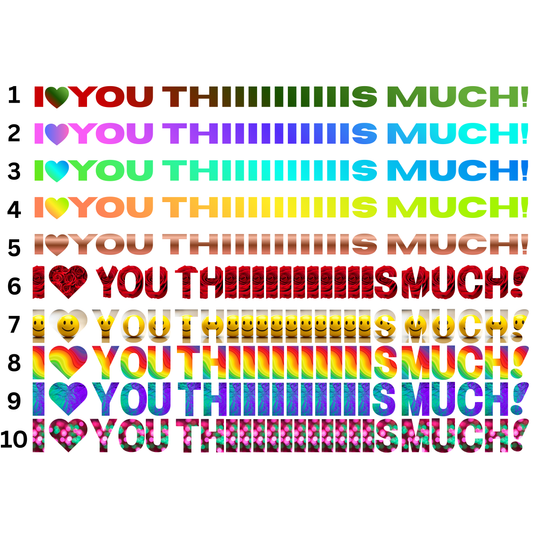 I Love You THIIIIIIIIIIIIIIIIIS Much! Unisex Hoodie