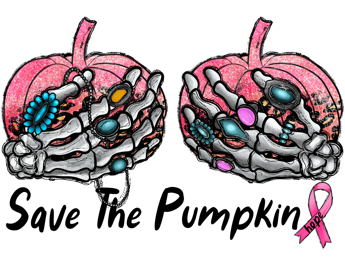 "Breast Cancer Awareness" (Multiple Options) Ready-to-Print DTF Transfers.