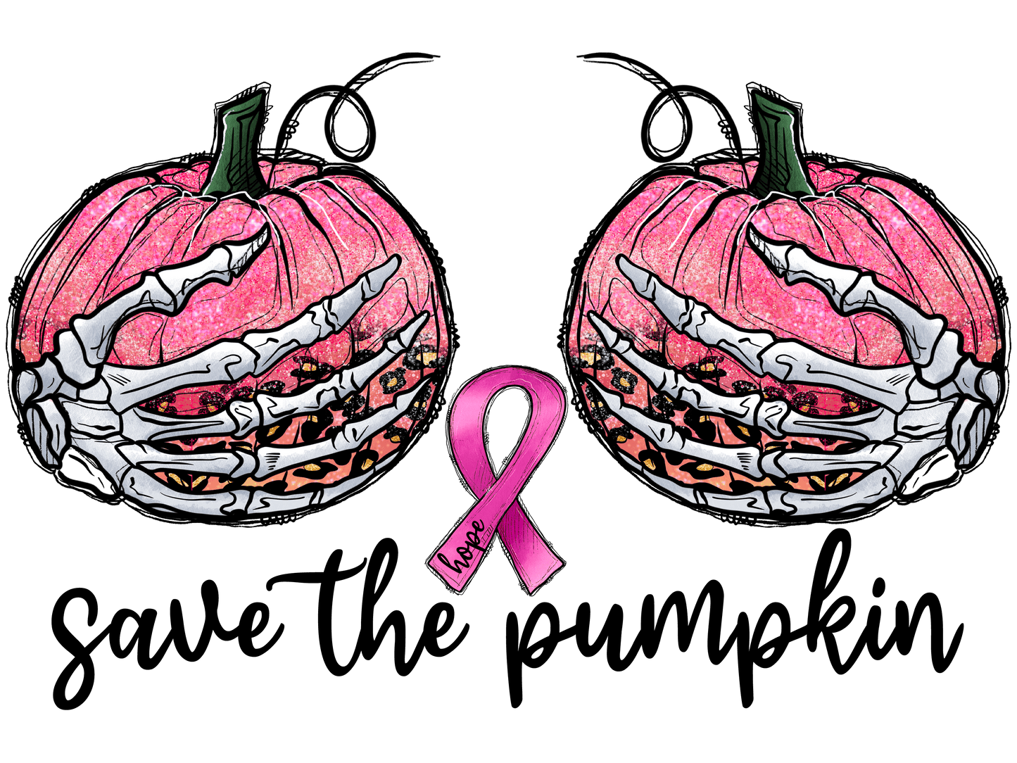 "Breast Cancer Awareness" (Multiple Options) Ready-to-Print DTF Transfers.