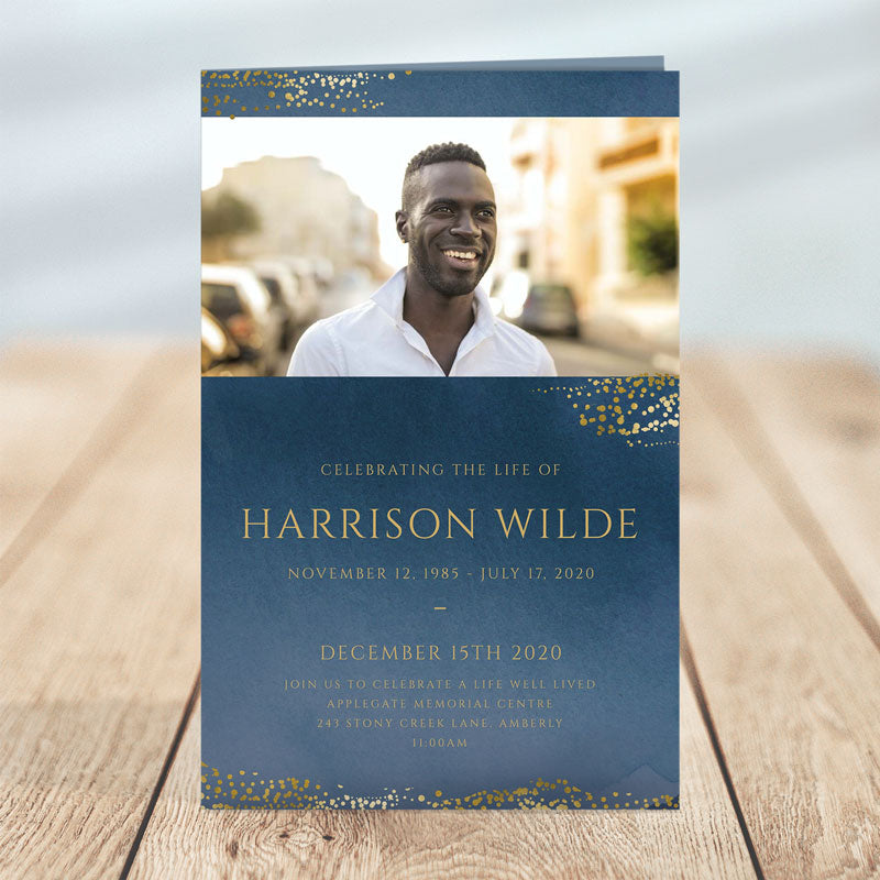 Custom Funeral Programs & Obituary Design and Printing – Printed in sets of 25!